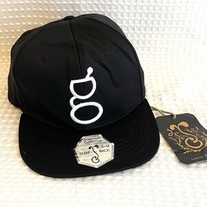 GRASSROOTS CALIFORNIA Snapback Hat - Black with White "G" Logo  S/M Rare #738